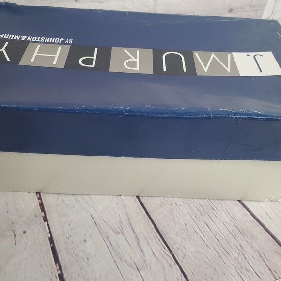 J. Murphy Men's Warehouse Leather Black Oxfords - Picture 9 of 10